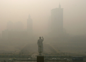 Heavy Fog Envelopes Chengdu