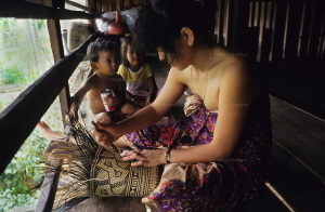 Indigenous Dayak, tropical rainforest Malaysia Sarawak Borneo