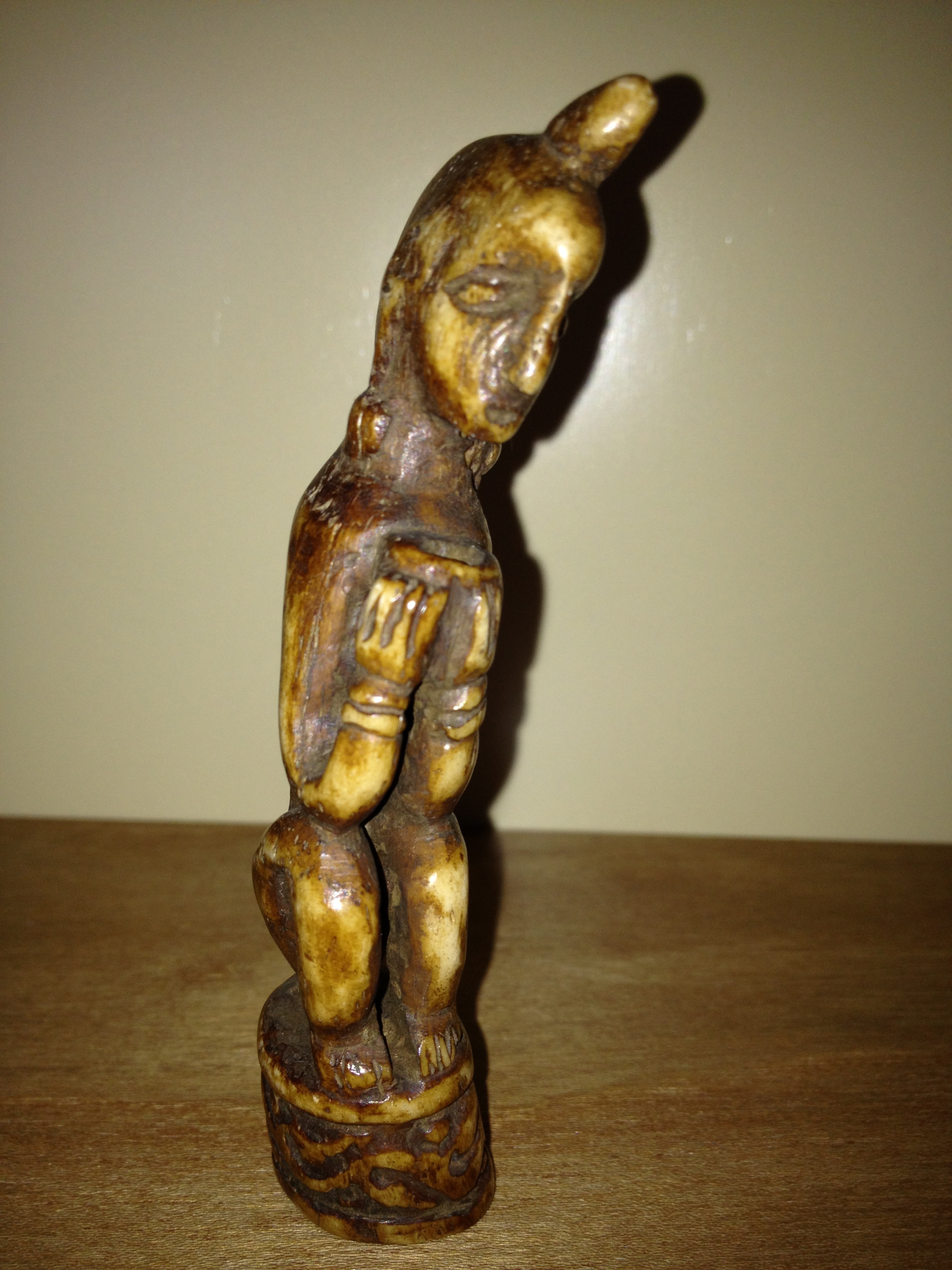 Maluku Island Deer Horn Figure