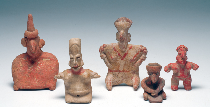 Five Jalisco and Nayarit Small Figures